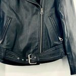 Madewell NEW Motorcycle Biker Jacket Women Ultimate Black Soft Leather XS Grunge Photo 8