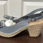 White Mountain  Denim Style Sandal Size 10 Photo 2