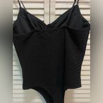 Bozzolo Black Ribbed Bodysuit Photo 6