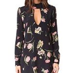 Flynn Skye  rayon black floral print tunic size S Photo 0