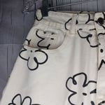 Floral Print Off White Jeans Size 25 Photo 7