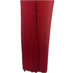 VTG Linda Allard Ellen Tracy Red Ribbed Knit 2PC Maxi Dress & Maxi Cardigan Sz M Size M Photo 5