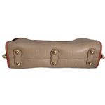 Dooney & Bourke Vintage  Taupe Pebble Leather ‘Large Zip Top’ Crossbody Bag Photo 4