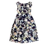 Gap Maternity Floral Cowl Neck Back Tie Dress Midi Length - S Photo 5