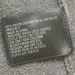 Worthington  Size Petite Medium Silver Sparkle Cardigan Black Lightweight Sweater Photo 7