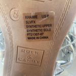 ROCK & CANDY Khamie Women’s Heeled Silver Braided Sandal‎ Size 8 NEW NO BOX Photo 2