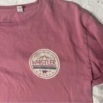 None WHISTLER CANADA Long Sleeve Graphic T Shirt Mauve Cotton UNISEX Size Medium Photo 7