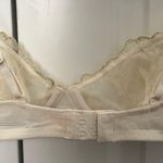 NWOT Crème Su Gold and Cream Mesh Underwired Bra Size XS Photo 5