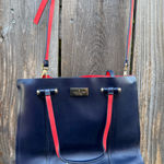 Kate Spade  Arbour Hill Elodie Navy & Hot Pink Leather Crossbody Purse Photo 0