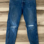Madewell 9” High-Rise Skinny Distressed Denim Jeans: Destructed-Hem Edition Photo 0