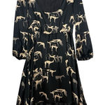 Ulla Johnson ‎ Horse Printed silk shirt dress size 4 S Photo 0