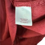 SO  Burgundy Lace-Up Collared Sleeveless Dress Photo 5