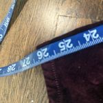 DL1961 Pants Burgundy Velvet Hight Rise Ankle Skinny Instasculpt Size 30 2421 Photo 7