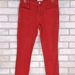 frame denim LeBardot Skinny Ankle Jeans in Cherry Size 26 Photo 4