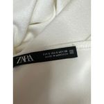 ZARA  White Halter Sleeveless Cutout Open Back Ruched Mini Bodycon Dress Size S Photo 3