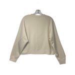 Ethika Beige Cropped Sweatshirt Large | Minimalist Logo Photo 2