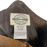 Skotts Suede Vintage 90s Women's Size 12 100% Suede Tan Bootcut Pants Photo 9
