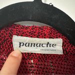 Panache Vintage Womens Fringe Detail Open Front Topper Jacket Medium Red Photo 4