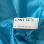 Vanity Fair VINTAGE  Robe Women’s Sz 6 Blue Wrap Ruffle Neck 70s Wrap Fairy Photo 6