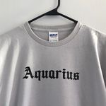 Gildan Aquarius Zodiac Sign T-shirt Men's XL  Photo 1