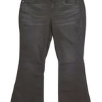 Slink NEW Plus 16 Curvy Black faded wash Crop Flare‎ Ankle Jeans Trendy Photo 0