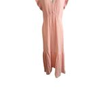 Honorine Ruby Ruffle Cotton Seersucker Midi Dress Size M Photo 5