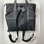 Henri Bendel  Black Jetsetter Backpack Tote Travel Bag Photo 2