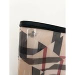 Burberry Round Toe Rubber Rain Boots Beige Women's Size 35 / 5 Photo 4