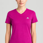 Adidas climalite workout short sleeve performance athletic tee pink small Photo 0