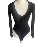 Bardot Collar Bodysuit in Black Sz XS NWT Photo 3