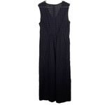 Madewell  Eyelet V-Neck Maxi‎ Dress Black size 16 NWT FLAWED Photo 2