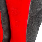 Christian Louboutin - Bianca 140 Black Suede Platform Pumps Sz 40.5 Photo 12