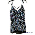 Forever 21 Women’s Black Floral Print Sleeveless Tunic Top Mini Dress Size Small Photo 21