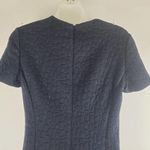 Tory Burch Quilted Jacquard Dress Mini Short Sleeve Black Size M Photo 6