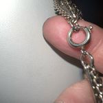 MCM Vintage  Silver Tone with Faux Pearl Long Chain Necklace (shown double) Photo 5