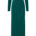 Zac Posen Off Shoulder Wrapped Around Gown in Green, Size US 6 Photo 0