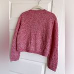 Maje ‎ Knit Cardigan with Shiny Finish- Pink Photo 7