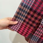 Rachel Zoe Plaid Tweed Wool Blend Coat Pink Check Longline Jacket Size M Photo 8