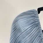 Moon River Women's Light Blue Long Sleeve Pleated Cutout Midi Dress Size Large Photo 8