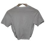 Abercrombie & Fitch Women Soft AF White Cotton Short Sleeve Cropped Top Size XXS Photo 1