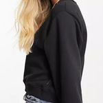 French Connection  Women S‎ Black Mockneck Crop Sweatshirt Photo 0
