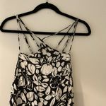 Anthropologie  Black White Sheer Strappy Mini Dress Sundress Medium M Photo 3