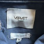 Vervet Medium Distressed Blue Jean Jacket Classic Crop Fit Photo 2