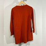 J.Crew Open Front Knit Cardigan Coat – Rust Orange, Size S Photo 2