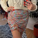 LPA revolve  Brisa Wrap Style Mini Skirt Pink Blue Size medium Photo 0