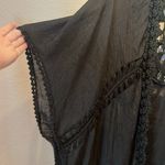 Anthropologie Do Everything In Love Black Crochet Kimono One Size Photo 3