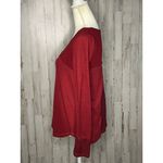 Miss Me  Women's Red Lace Tunic Top Size Small‎ Long Sleeve Casual Photo 4
