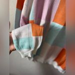 Colorful Checkered Sweater Size L Orange Size L Photo 2