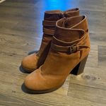 A New Day Faux Suede Platform Heeled Booties Photo 0