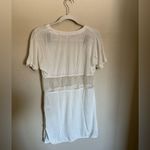 La Perla Mini Tee Shirt Dress Lace Chemise Sz Small Off White Silk Blend Photo 7